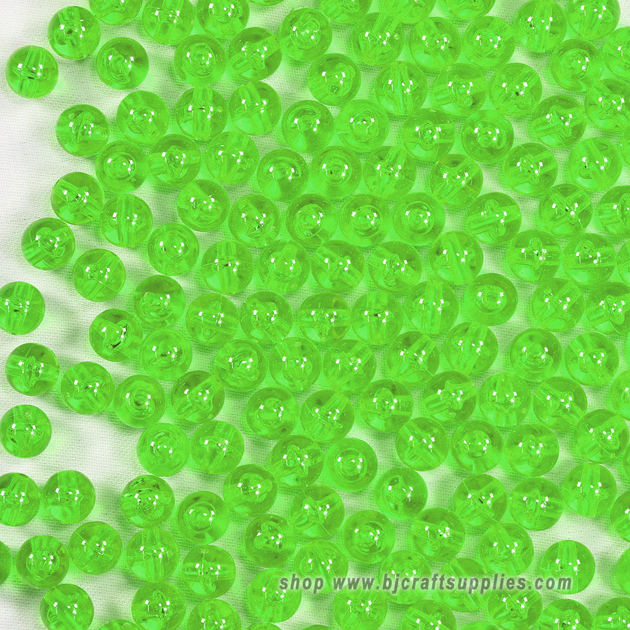 Fishing Lure Beads Neon Yellow Hard Plastic Saltwater Fishing 1000pcs Size #6 