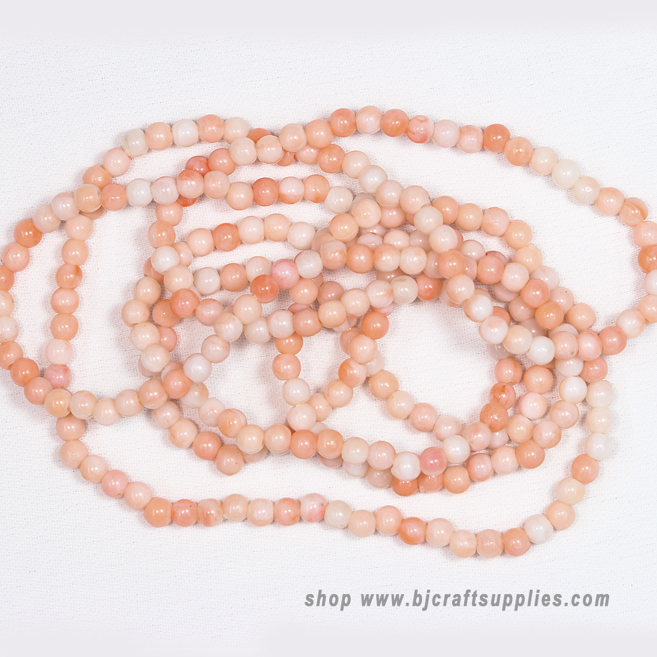 Pearl Beads - Round Beads - Round Pearls - Pink Fishing Beads