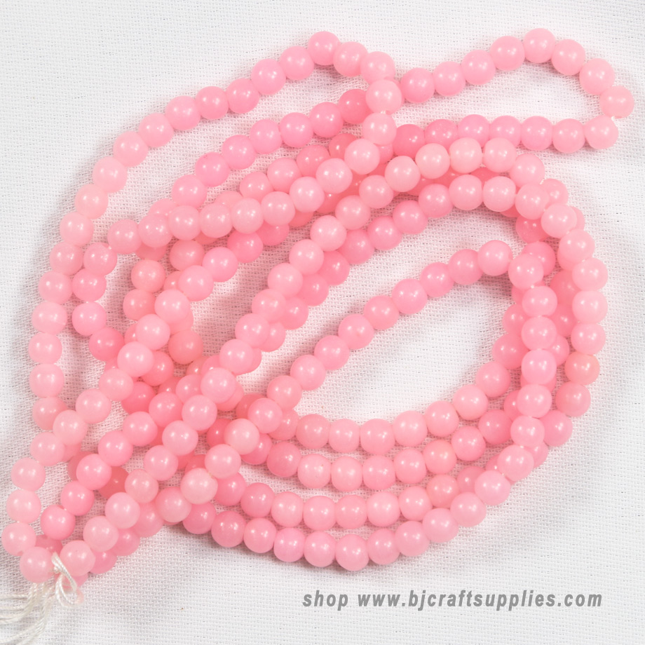 Pearl Beads - Round Beads - Round Pearls - Pink Fishing Beads