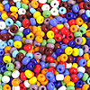 Glass Seed Beads - Assorted Op - E Beads - Small Beads