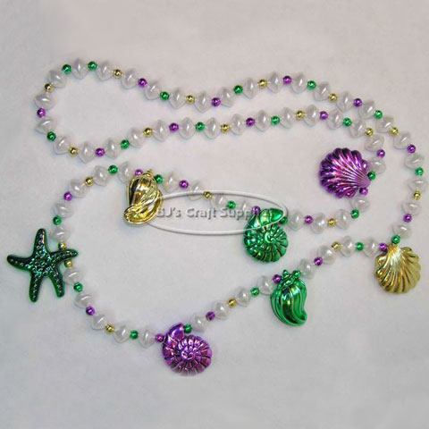 Mardi Gras Necklace - Specialty Mardi Gras Beads - Parade Beads