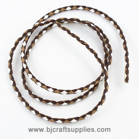 Leather Cord - Braided Leather Cord - Bolo Tie Supplies