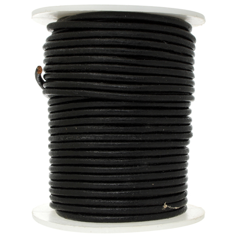 Tandy Leathercraft Black Leather Bolo Cord – 36 Inches – 11234-01