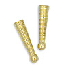 Ribbed Bolo Tie Tips - Bolo Tie Supplies - Goldtone - Bolo Tips - Bolo Tie End Caps - Bolo Tie Supplies - Bolo Making Supplies