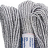 2mm Cord - Metallic Cord - Silver Cording - Plastic Canvas Cord - Silver Metallic Cording