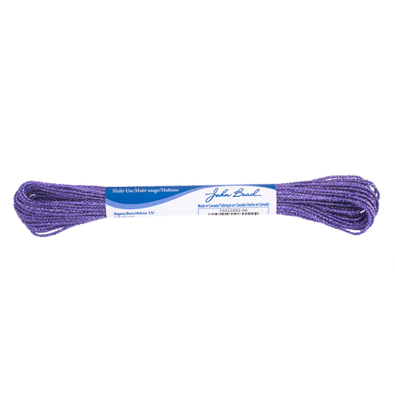 Plastic Canvas Cord - Purple Metallic Cording