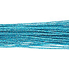2mm Cord - Metallic Cord - Turquoise - Plastic Canvas Cord - Purple Metallic Cording