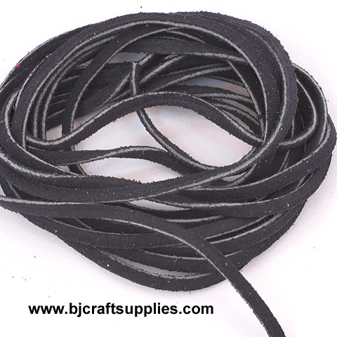 Necklace Cord - Suede String - Flat Leather String