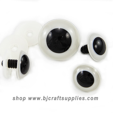 Plastic Safety Eyes - Shank Back Eyes - Safety Eyes for Toys - Replacement Eyes for Stuffed Animals