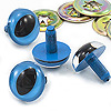 Cat Safety Eyes with Metal Washer - Plastic Cat Eyes - Blue - Safety Eyes for Stuffed Animals - Replacement Eyes for Stuffed Animals - Safety Eyes for Toys - Shank Back Eyes - 