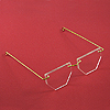 Doll Glasses with Half Hexagon Lens - Doll Glasses - Doll Accessories - 