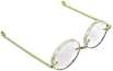 Doll Glasses Oval w/ Acrylic Lens - Doll Glasses - Doll Eyeglasses - Santa Glasses