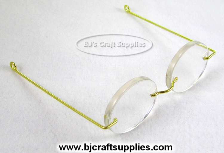 Doll Glasses - Doll Eyeglasses - Santa Glasses