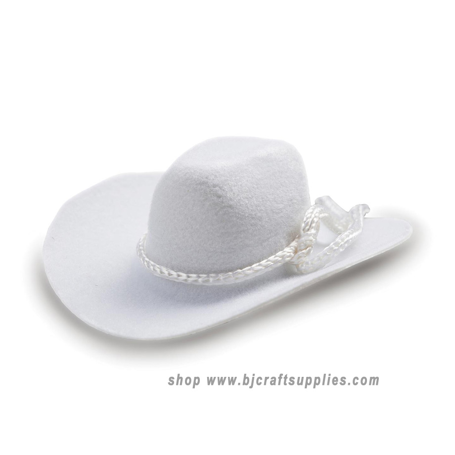 Cowboy Hat - Miniature Cowboy Hat - Mini White Cowboy Hat