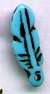 Feather Beads Antique Turquoise - Feather Beads - Feather Charms - Jewelry Charms