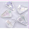 Faceted Acrylic Drop Beads - Crystal Teardrops