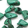 Polished Stone Chip Beads - Natural Polished Rock Chip Beads - Shades Of Emerald Green - Polished Natural Chip Beads - Polished Stone Chip Beads - 