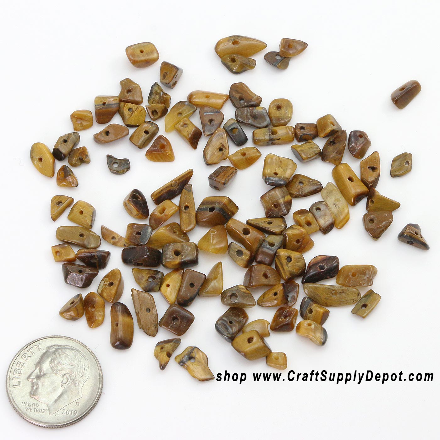 Polished Natural Chip Beads - Polished Stone Chip Beads
