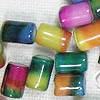 Painted Glass Tube Beads - Glass Beads - Tube Beads