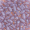 Three Hole Beads - Czech Cali Beads - 3 Hole Beads - Purple Opal - Marquise Beads - Oblong Beads -