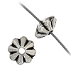 Metal Flower Spacer Beads - Bracelet Connectors - Jewelry Spacers
