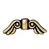 Metal Beads - Wing Beads - Antique Brass - Metal Beads - Wing Beads for Fairies - Angel Wing Beads - 