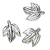 Metal Beads - Leaf Beads - Metal Leaf Beads - Fall Leaf Beads