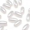 White Oval Pearls - Oat Pearls - Rice Beads - Pearl Oat Beads - Wheat Beads - Pearl Rice Bead