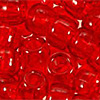 Pony Beads - Hair Beads - Transparent Red Pony Beads - Hair Beads - Crow Beads - Plastic Beads - Plastic Pony Beads - Opaque Pony Beads