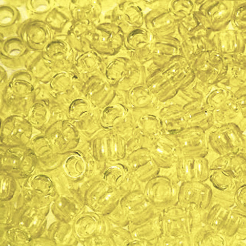Hair beads - Plastic Beads - Plastic Pony Beads - Yellow Pony Beads - Craft Beads