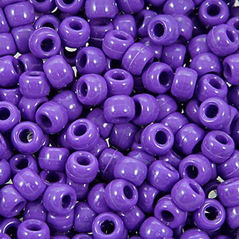 Craft Beads - Hair beads - Plastic Beads - Plastic Pony Beads - Opaque Pony Beads