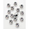 Ball Chain Pony Beads - Metallic Silver Pony Bead