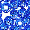 Blue Glitter Pony Beads
