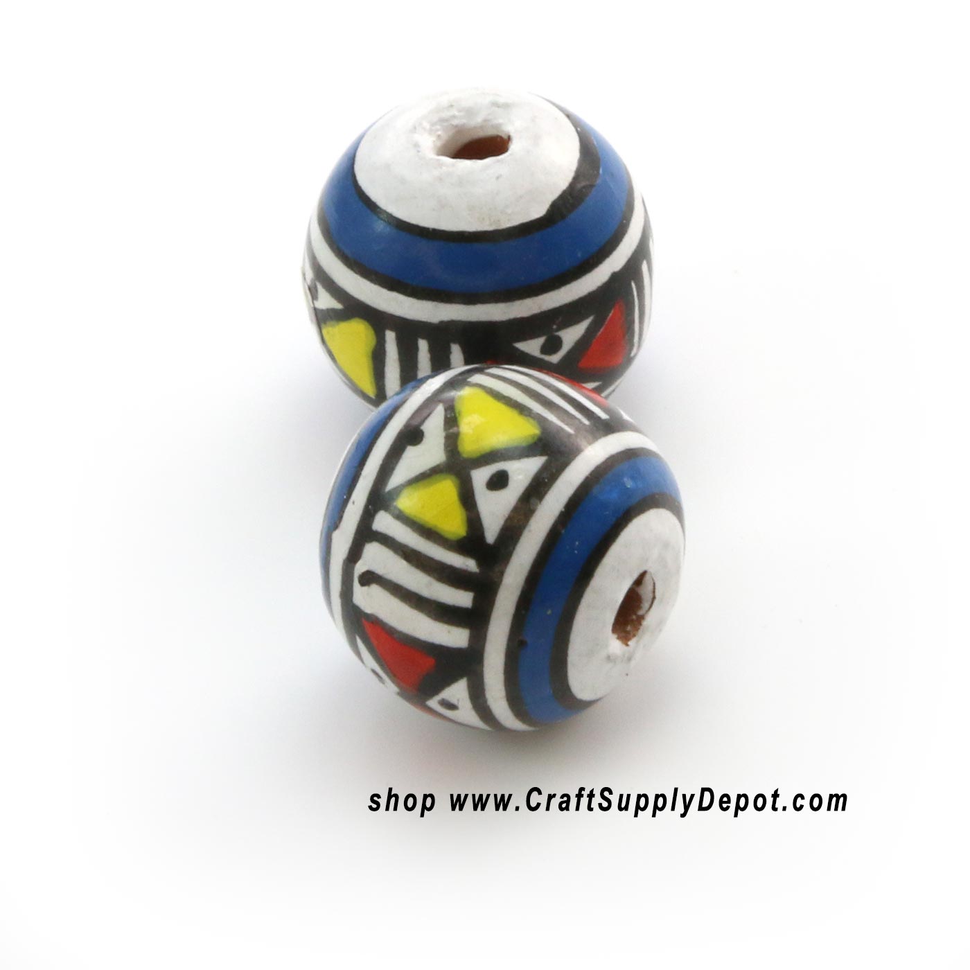 Peruvian Porcelain Beads - Ceramic Beads for Jewelry Making
