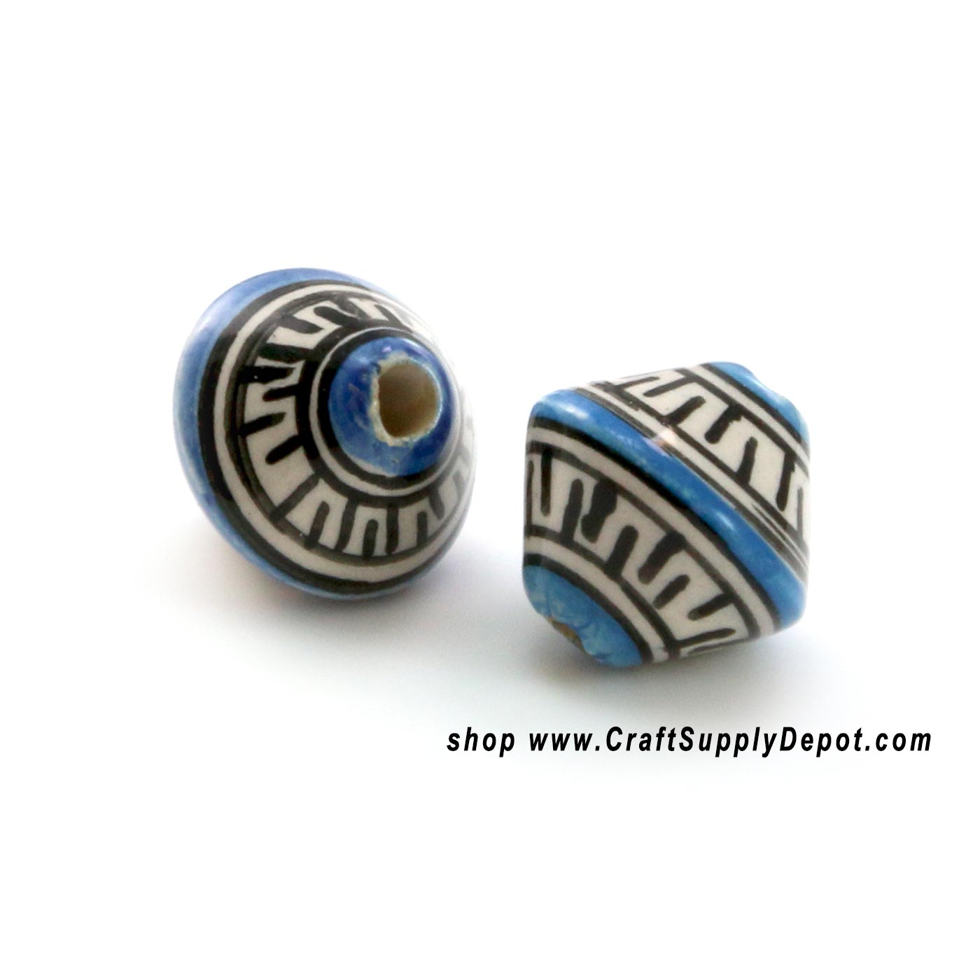 Bicone Ceramic Beads - Ceramic Beads for Jewelry Making