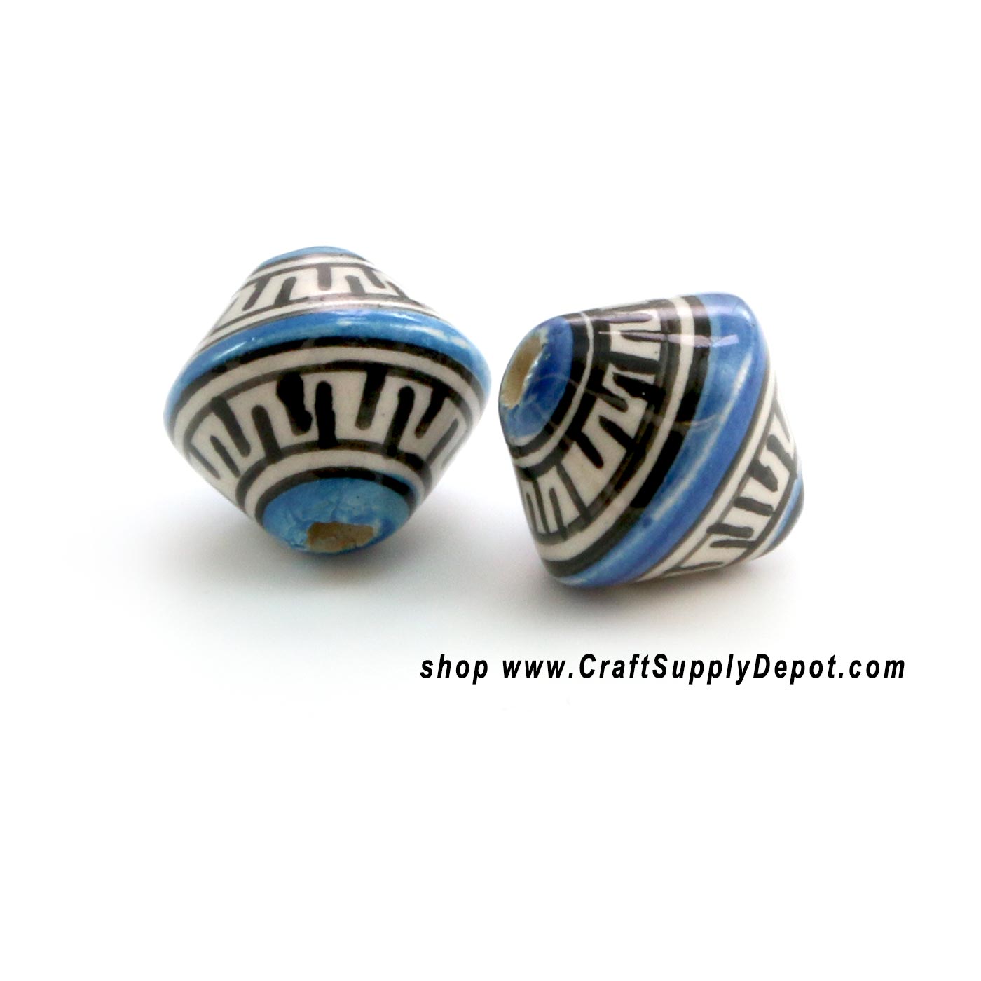 Bicone Ceramic Beads - Ceramic Beads for Jewelry Making