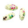 Porcelain Oval Beads - Ceramic Beads - Porcelain Beads - Ceramic Beads for Jewelry Making