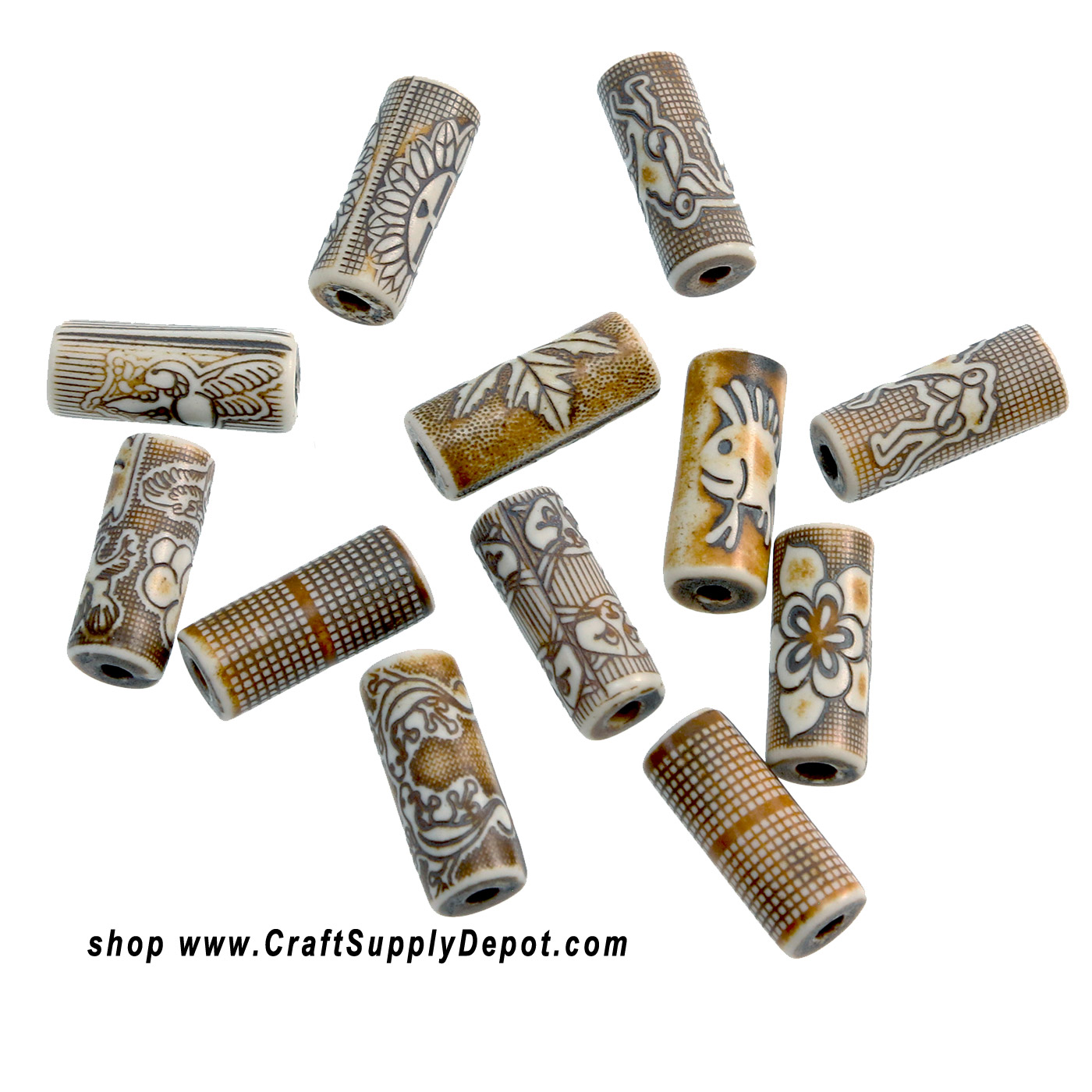 Porcelain Beads - Ceramic Beads for Jewelry Making