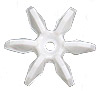 Sunburst Beads - Starburst Beads - 10mm Starflake Beads - Sunburst Beads - Starburst Beads - Paddle Wheel Beads - Ferris Wheel Beads