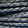 Black Bolo Cord - Round Braided Leather Cord - Bolo Leather - Leather Bolo Tie Cord - Leather Bolo Cord