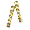 Ribbed Bolo Tie Tips - Bolo Tie Supplies - Bolo Supplies - Bolo Making Supplies - Ribbed Cord End Tips - Necklace Connectors