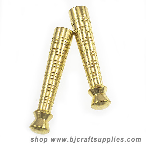 Bolo Supplies - Bolo Making Supplies - Ribbed Cord End Tips - Necklace Connectors
