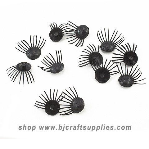 Doll Eyelashes - Plastic Doll Eyelashes