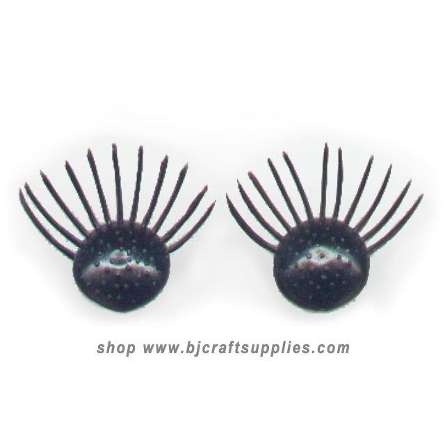 Doll Eyelashes - Plastic Doll Eyelashes