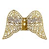 Metal Filigree Angel Wings - Intricate Metallic Angel Wings for Crafts - Decorative Gold Angel Wings Embellishment