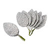 Darice Expressions Glitter Leaves - Artificial Leaves - Artificial Silk Leaves - Rose Leaf