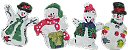 Resin Snowman Ornaments - Mini Snowman - Christmas Ornaments
