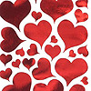 Metallic Foil Heart Stickers - Foil Stickers - Heart Stickers