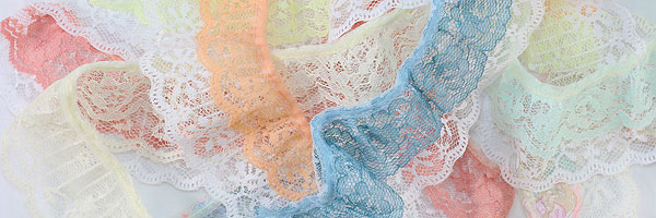 Gathered Lace for Sewing and Craft Projects.Gathered Lace Trim - Ruffle Lace Trim