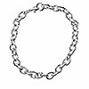 Charm Bracelet - 7-inch shiny silver charm bracelet base with lobster clasp, blank bracelet chain for making custom charm bracelets, jewelry making supplies for sale.